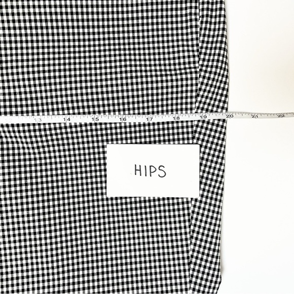 Talbots Chatham Ankle Pants 10P 10 petite black white gingham check lightweight - Picture 9 of 12